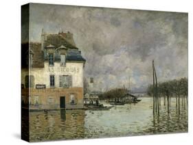 Flood of Port-Marly, c.1876-Alfred Sisley-Stretched Canvas