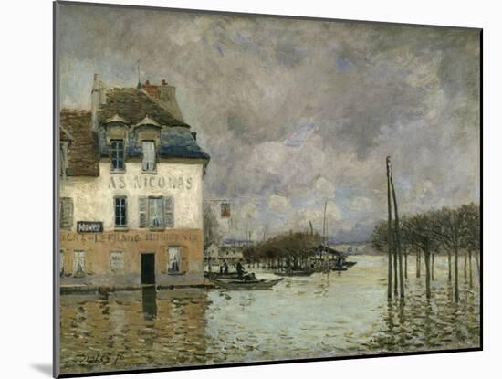 Flood of Port-Marly, c.1876-Alfred Sisley-Mounted Giclee Print