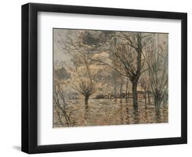 Flood of the Seine at Vétheuil-Claude Monet-Framed Giclee Print