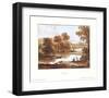 Flood Plain with a Cattle Watering Tank-Claude Lorraine-Framed Art Print