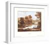 Flood Plain with a Cattle Watering Tank-Claude Lorraine-Framed Art Print