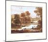 Flood Plain with a Cattle Watering Tank-Claude Lorraine-Mounted Art Print