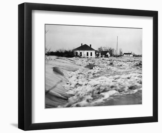 Flood Water Rushing-null-Framed Photographic Print