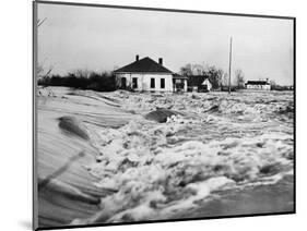 Flood Water Rushing-null-Mounted Photographic Print