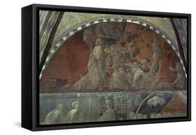 Flood Waters and Receding Water-Paolo Uccello-Framed Stretched Canvas
