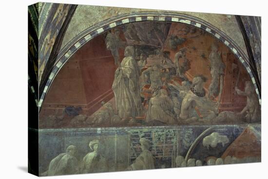 Flood Waters and Receding Water-Paolo Uccello-Stretched Canvas