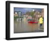 Flooded Car Park in Town Centre in October 2000, Lewes, East Sussex, England, United Kingdom-Jenny Pate-Framed Photographic Print