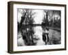 Flooded Country Lane-Fred Musto-Framed Photographic Print