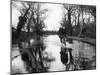 Flooded Country Lane-Fred Musto-Mounted Photographic Print