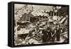 Flooded London Streets 1928-null-Framed Stretched Canvas