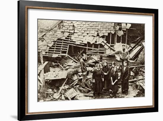 Flooded London Streets 1928-null-Framed Photographic Print