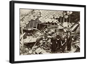 Flooded London Streets 1928-null-Framed Photographic Print