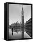 Flooded Piazza San Marco with St. Mark's Church in the Background-Dmitri Kessel-Framed Stretched Canvas