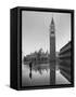 Flooded Piazza San Marco with St. Mark's Church in the Background-Dmitri Kessel-Framed Stretched Canvas