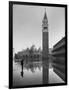 Flooded Piazza San Marco with St. Mark's Church in the Background-Dmitri Kessel-Framed Photographic Print