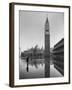 Flooded Piazza San Marco with St. Mark's Church in the Background-Dmitri Kessel-Framed Photographic Print