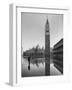 Flooded Piazza San Marco with St. Mark's Church in the Background-Dmitri Kessel-Framed Photographic Print