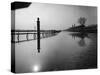 Flooded Race Track at Churchill Downs Submerged in Water from the Surging Ohio River-Margaret Bourke-White-Stretched Canvas