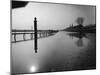 Flooded Race Track at Churchill Downs Submerged in Water from the Surging Ohio River-Margaret Bourke-White-Mounted Photographic Print