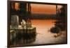 Flooded Ruins at Sunset-Enrique Serra-Framed Giclee Print