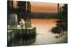 Flooded Ruins at Sunset-Enrique Serra-Stretched Canvas