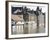 Flooded Street in 2002, York, Yorkshire, England, United Kingdom-Tony Waltham-Framed Photographic Print