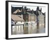 Flooded Street in 2002, York, Yorkshire, England, United Kingdom-Tony Waltham-Framed Photographic Print