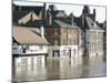 Flooded Street in 2002, York, Yorkshire, England, United Kingdom-Tony Waltham-Mounted Photographic Print