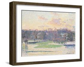 Flooded Sunset-Camille Pissarro-Framed Giclee Print