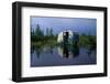 Flooded Trailer Near Alaska Highway-Paul Souders-Framed Photographic Print