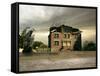 Flooding House-viczast-Framed Stretched Canvas