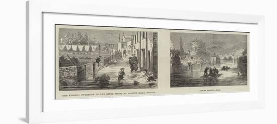 Flooding in Bristol-null-Framed Giclee Print