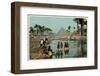 Flooding Near the Pyramids, Egypt-null-Framed Photographic Print