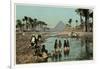 Flooding Near the Pyramids, Egypt-null-Framed Photographic Print