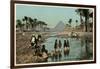 Flooding Near the Pyramids, Egypt-null-Framed Photographic Print