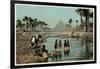 Flooding Near the Pyramids, Egypt-null-Framed Photographic Print