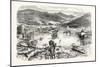 Flooding of the City of San Stefano in Tuscany, Italy, 1855-null-Mounted Giclee Print