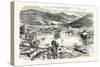 Flooding of the City of San Stefano in Tuscany, Italy, 1855-null-Stretched Canvas