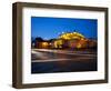 Floodlit National Assembly Building, Ploshtad National Assembly Square, Sofia, Bulgaria, Europe-Dallas & John Heaton-Framed Photographic Print