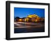 Floodlit National Assembly Building, Ploshtad National Assembly Square, Sofia, Bulgaria, Europe-Dallas & John Heaton-Framed Photographic Print