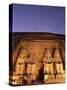 Floodlit Temple Facade and Colossi of Ramses II (Ramesses the Great), Abu Simbel, Nubia, Egypt-Upperhall Ltd-Stretched Canvas