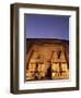 Floodlit Temple Facade and Colossi of Ramses II (Ramesses the Great), Abu Simbel, Nubia, Egypt-Upperhall Ltd-Framed Photographic Print