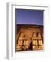 Floodlit Temple Facade and Colossi of Ramses II (Ramesses the Great), Abu Simbel, Nubia, Egypt-Upperhall Ltd-Framed Photographic Print