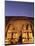 Floodlit Temple Facade and Colossi of Ramses II (Ramesses the Great), Abu Simbel, Nubia, Egypt-Upperhall Ltd-Mounted Photographic Print