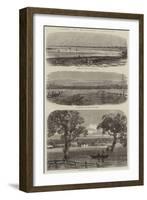 Floods at Melbourne, Australia-null-Framed Giclee Print