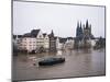 Floods in 1995, River Rhine, Cologne (Koln), Germany-Hans Peter Merten-Mounted Photographic Print