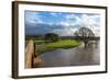 Floodwaters, Lazonby Bridge, River Eden, Eden Valley, Cumbria, England, United Kingdom, Europe-James Emmerson-Framed Photographic Print