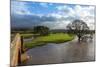Floodwaters, Lazonby Bridge, River Eden, Eden Valley, Cumbria, England, United Kingdom, Europe-James Emmerson-Mounted Photographic Print