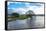 Floodwaters, River Eden, Eden Valley, Cumbria, England, United Kingdom, Europe-James-Framed Stretched Canvas