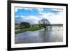 Floodwaters, River Eden, Eden Valley, Cumbria, England, United Kingdom, Europe-James-Framed Photographic Print